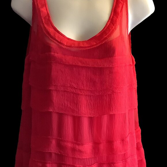 NWT DKNY Red Slip Dress Size: 8 - Picture 3 of 11